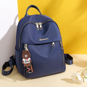 Compact Oxford Cloth Backpack for Women