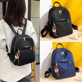 Compact Oxford Cloth Backpack for Women