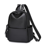 Oxford Cloth PU Stitching Backpack School Bag Women