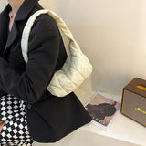 Embroidered Rhombus Shoulder Bag for Women