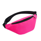 Oxford Women Running Waist Bag Waterproof Fanny Pack High Light Phone Belt Bag
