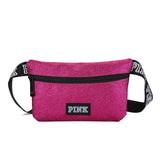 Sequin Waist Bag Pink Waterproof Mini Women Fanny Pack