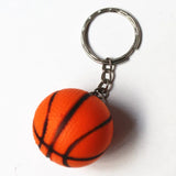 Banana Key Chain Soft Basketball Rugby Key Ring Smile Face Decorative Pendant