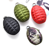 Unisex PU Key Holder Wallet Oval Headphone Case Bag Housekeeper Organizer