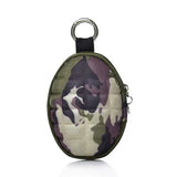 Unisex PU Oval Headphone Case Bag Key Holder Wallet