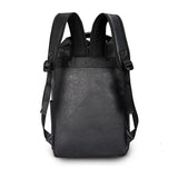 Vintage PU Leather Backpack Men Waterproof Laptop Business Travel Bag
