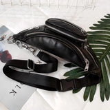 PU Leather Waist Pack for Men Women Bum Bag