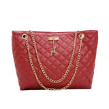 PU Leather Women Shoulder Bag Casual Large Capacity Chain Top-handle Bags