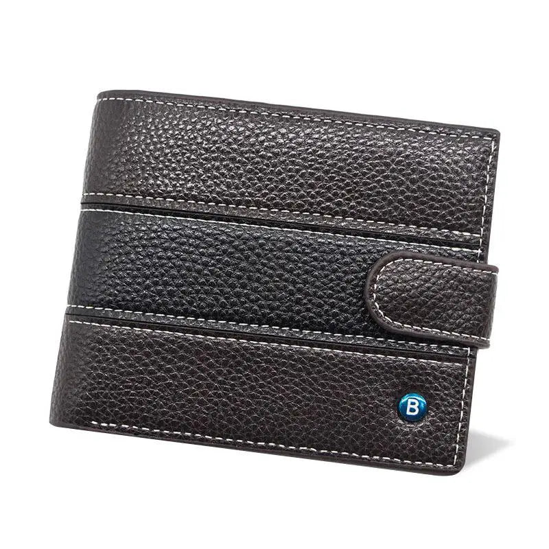 Cowhide Men Wallets Short Business Wallets Portefeuille Homme