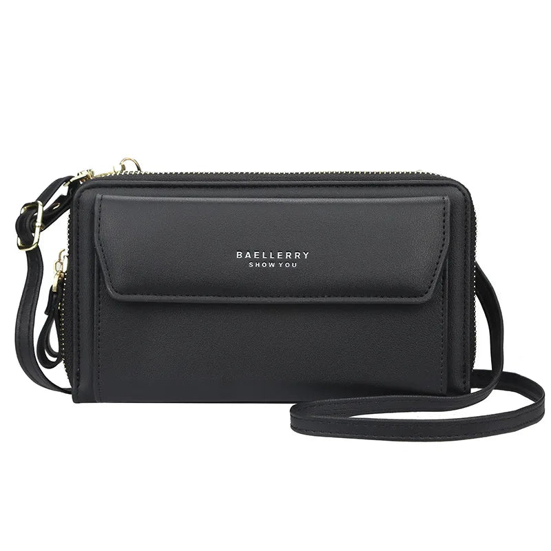 PU Leather Messenger Bag Women Bag Female Purse Top Phone Pocket