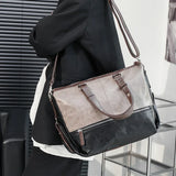 PU Leather Messenger Bags Laptop Briefcase Bag Handbag Mens