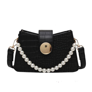 Retro Chains Hasp Shoulder Bag Small Bucket Bag