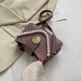 Retro Chains Hasp Shoulder Bag Small Bucket Bag