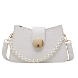 Retro Chains Hasp Shoulder Bag Small Bucket Bag