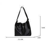 PU Leather Shoulder Bag Women Vintage Handbag Large Capacity Lady Purse