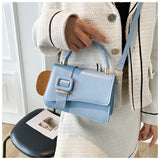 Small Square PU Leather Woman Handbags Female Shoulder Bag