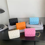 Embroidered Flap Bag Beaded Shoulder Mini Handbag for Women