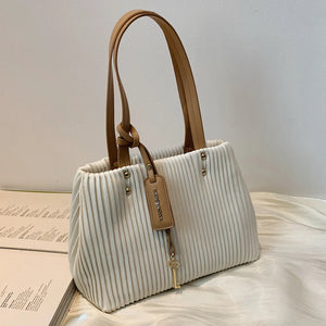 Pleated Style Tote Bag Women Handbag Shoulder Bags