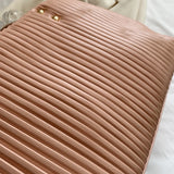 Pleated Style Tote Bag Women Handbag Shoulder Bags