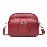 PU Women Bag Soft Surface PU Leather Messenger Crossbody Multi-compartment Mom B