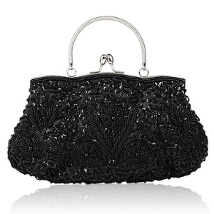 PU Leather Women Casual Clutch Shoulder Bag Tote Sequins Diamond Messenger Bag