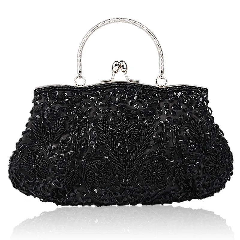 PU Leather Women Casual Clutch Shoulder Bag Tote Sequins Diamond Messenger Bag