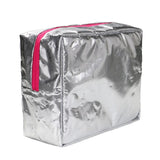 PVC Waterproof Lunch Bag Canvas Stripe Insulated Thermal Food Cooler Tote