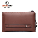 Men's Clutch Bag with Password Lock, Large Capacity Wallet and Phone Holder