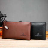 Men's Clutch Bag with Password Lock, Large Capacity Wallet and Phone Holder