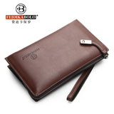 Men's Clutch Bag with Password Lock, Large Capacity Wallet and Phone Holder