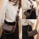Multi-Color 3-IN-1 Messenger Handbag Crossbody Shoulder Bag