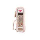 Retro Phone Cartoon Handbag for Women Mini Clutch Female Party Purse