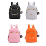 Custom Name Ladies Backpack Embroidered Outdoor Birthday Gift PU Cartoon Mini Ba