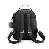 Custom Name Ladies Backpack Embroidered Outdoor Birthday Gift PU Cartoon Mini Ba