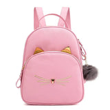 Custom Name Ladies Backpack Embroidered Outdoor Birthday Gift PU Cartoon Mini Ba