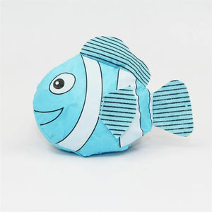 Foldable Recycle Shopping Bag Cartoon Sea Fish Fruit Vegetable Grocery Tote