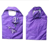 Foldable Recycle Shopping Bag Cartoon Sea Fish Fruit Vegetable Grocery Tote