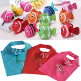 Foldable Recycle Shopping Bag Cartoon Sea Fish Fruit Vegetable Grocery Tote