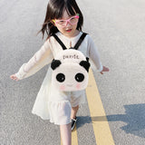 Kids Animal Plush Backpack Baby Princess School Bag Girl Zipper Bookbags