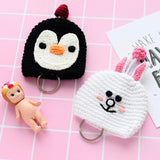 Hand Woven Wool Key Chain Cartoon Dog Key Case