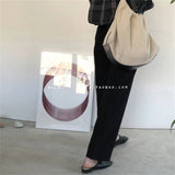 Vintage Street Canvas Shoulder Bag Large Capacity Tote Bag Women