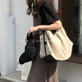 Vintage Street Canvas Shoulder Bag Large Capacity Tote Bag Women