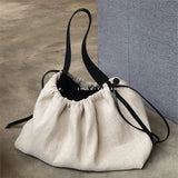 Vintage Street Canvas Shoulder Bag Large Capacity Tote Bag Women