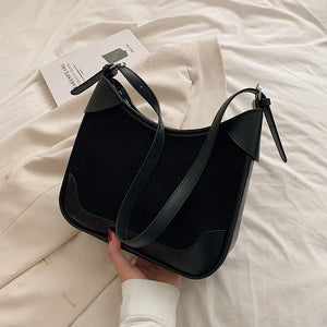 Large Capacity Corduroy Shoulder Bag Women's Handbags