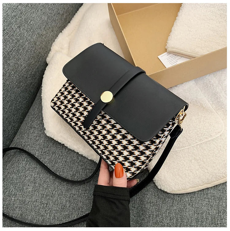 Women's Plaid Crossbody Bag - Shoulder Bag for Women