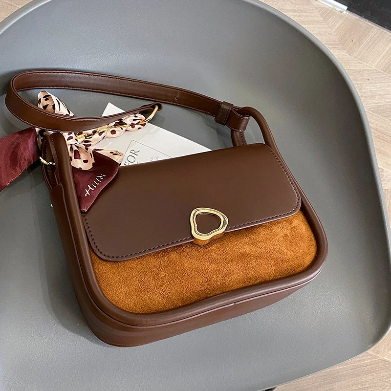 Women Shoulder Bags Contrast Crossbody Bag Ladies Handbags