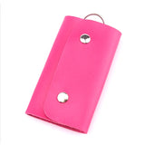 Leather Keychain Holder Bag Car Key Wallet Cover