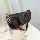 Ruffled Cloud Chain Mini Crossbody Bag for Women