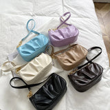 Ruffled Cloud Chain Mini Crossbody Bag for Women