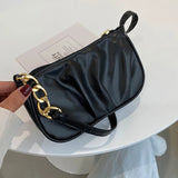 Ruffled Cloud Chain Mini Crossbody Bag for Women